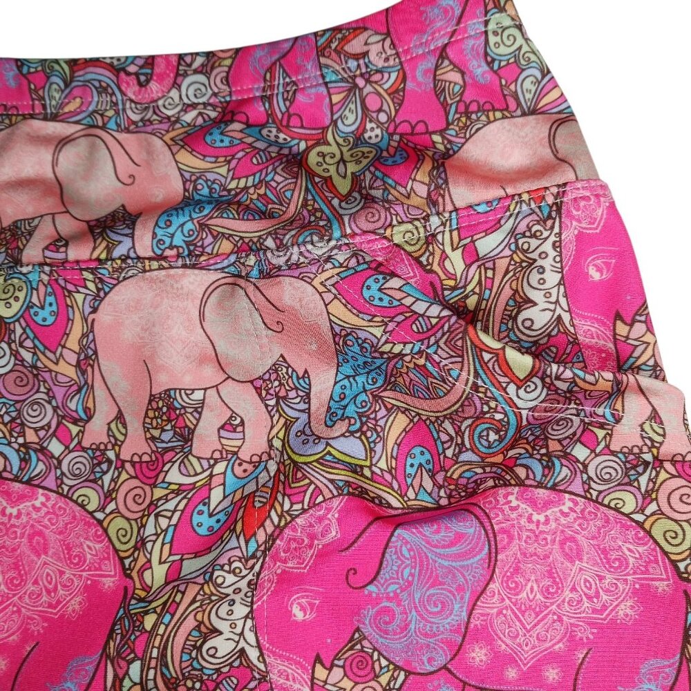 B Skinz Elephants Paisley Print Golf Tennis Skort Womens Small Casual Pockets - Picture 6 of 10